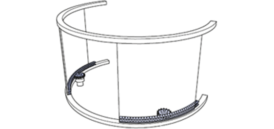 घूमने वाले दरवाजों को खोलना और बंद करना