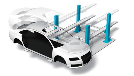 ऑटोमोबाइल फ्रेम असेंबली