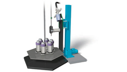 पुनः भरने योग्य टैंकों को ऊपर उठाना और नीचे करना