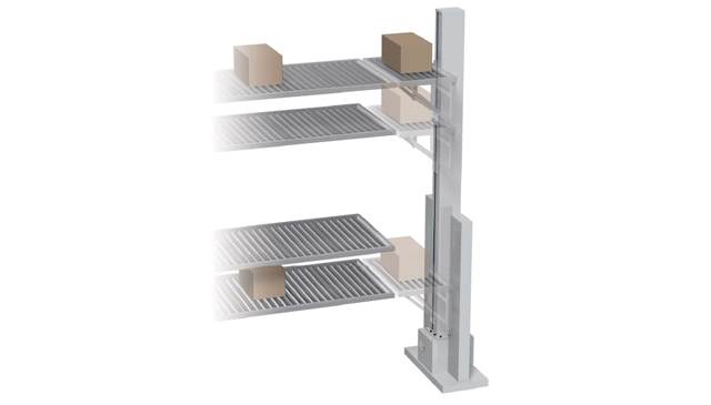 रोलर कन्वेयर के बीच ऊर्ध्वाधर परिवहन