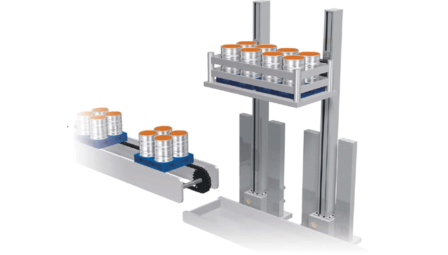 पेंट कंटेनर उठाना