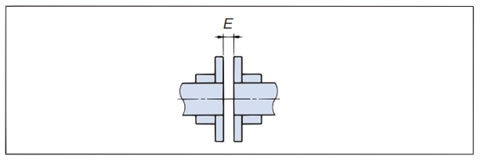 ハブ間寸法(E)の調整