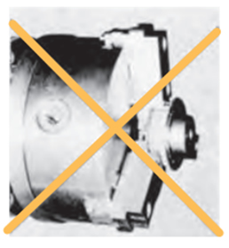 सुनिश्चित करें कि फ्लैंज को चकिंग से बचाया जाए।