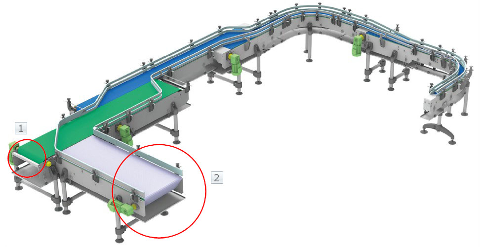प्लास्टिक मॉड्यूलर चेन सहायक उपकरण
