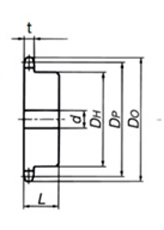 स्प्रोकेट भागों के नाम