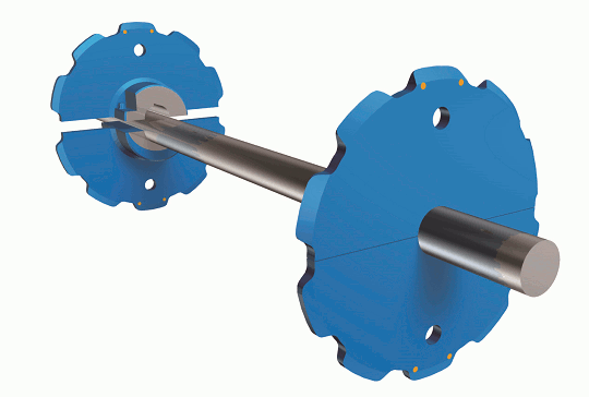 大形コンベヤスプロケット　スマート取替シリーズ　ソリューション事例